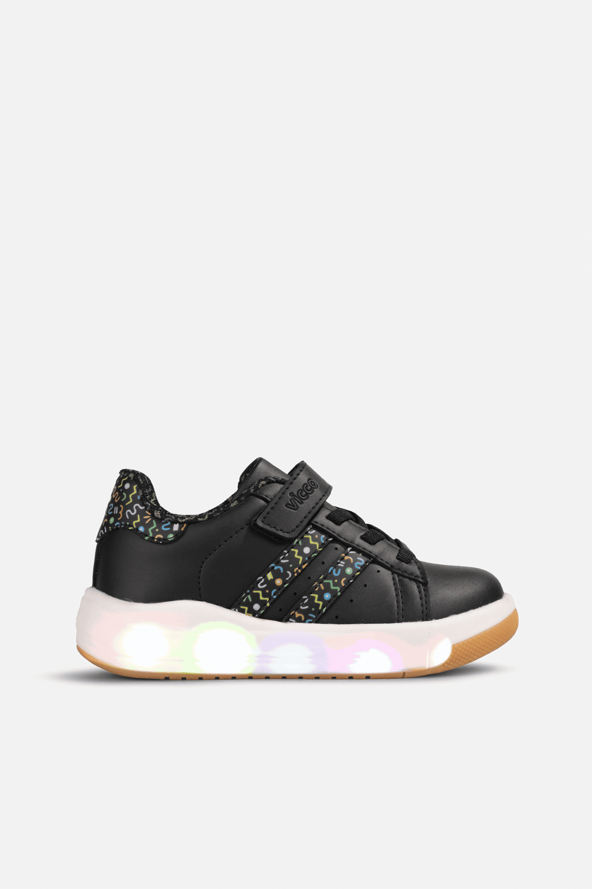 Vicco Pukky Işıklı Erkek Bebek Siyah Sneaker