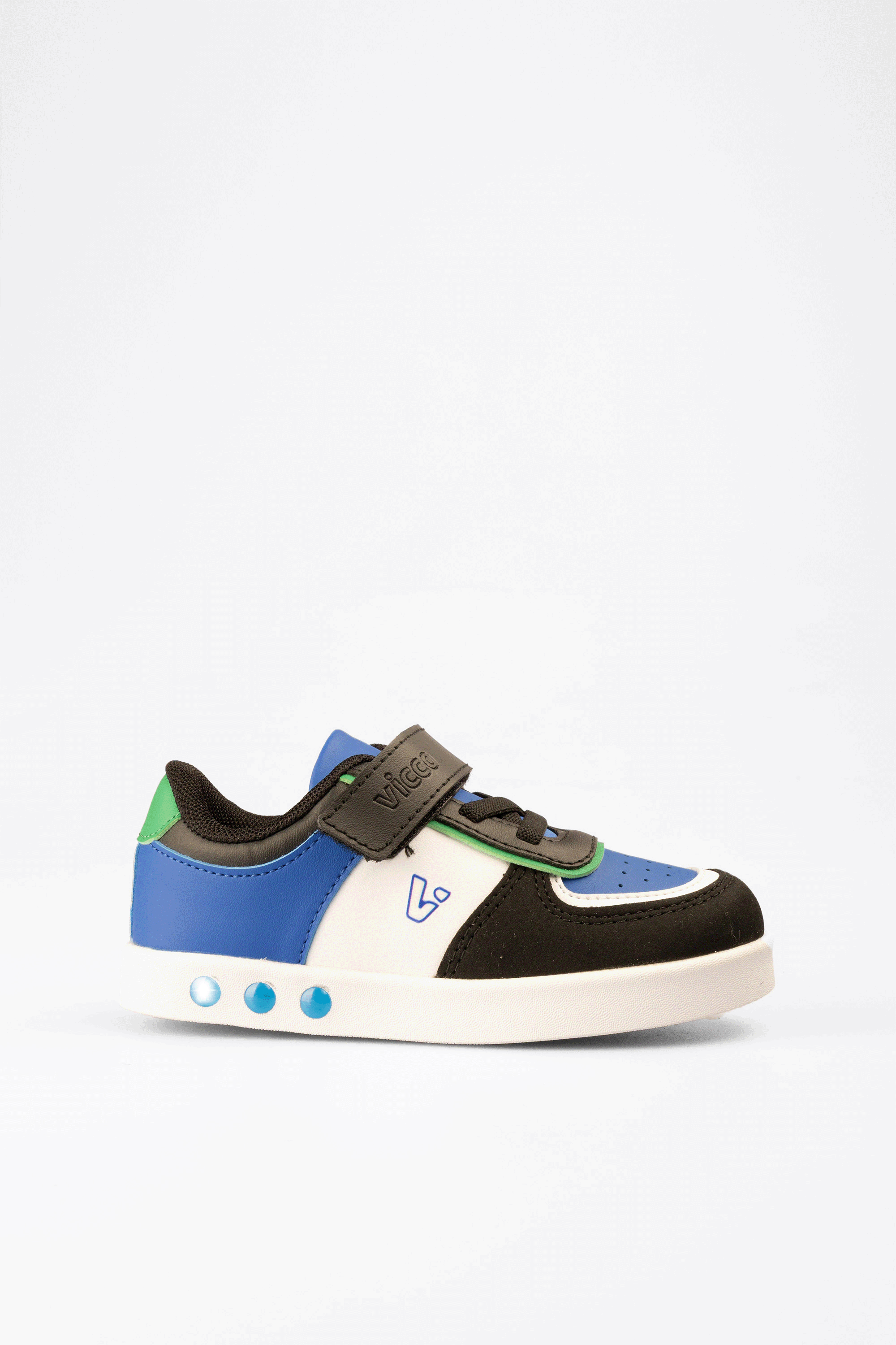 Vicco Sam Işıklı Erkek Bebek Siyah/Saks Mavi Sneaker