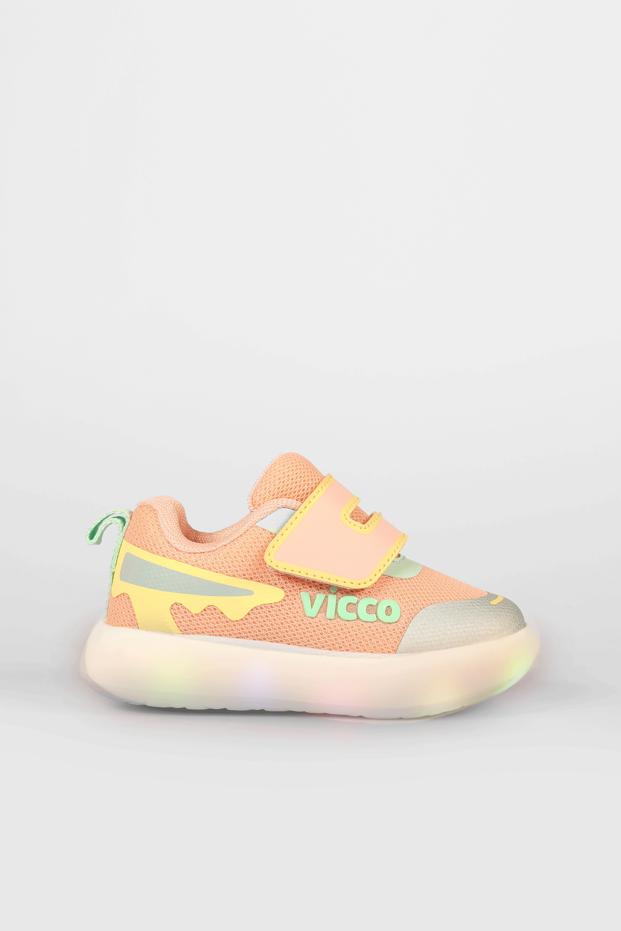 Vicco Melodic Işıklı Kız Okul Öncesi Pudra Sneaker