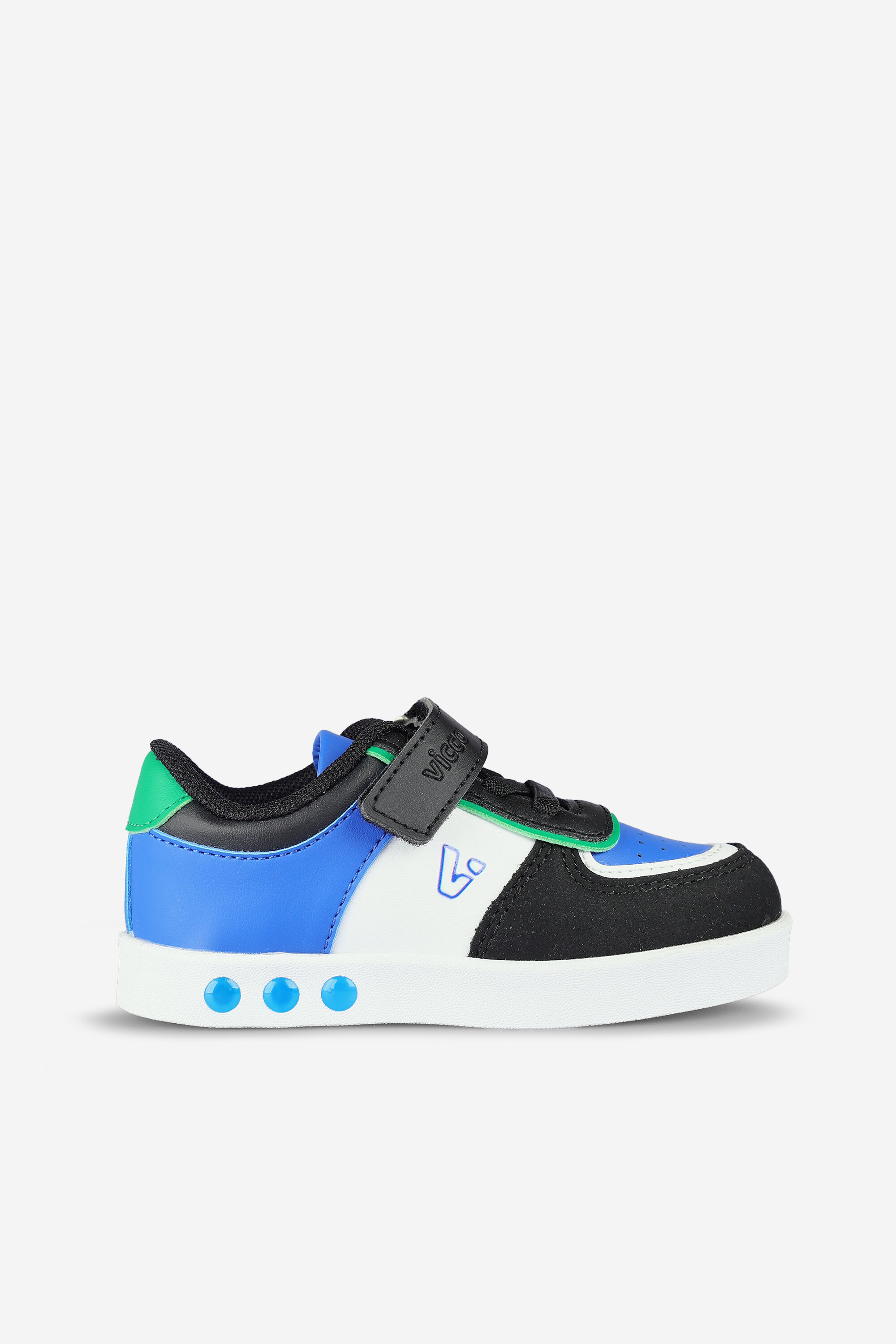 Vicco Sam Işıklı Erkek Bebek Siyah/Saks Mavi Sneaker