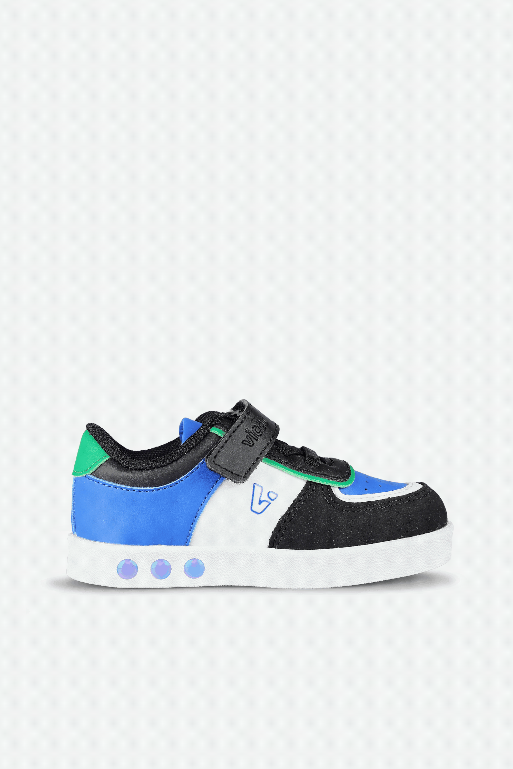 Vicco Sam Işıklı Erkek Bebek Siyah/Saks Mavi Sneaker