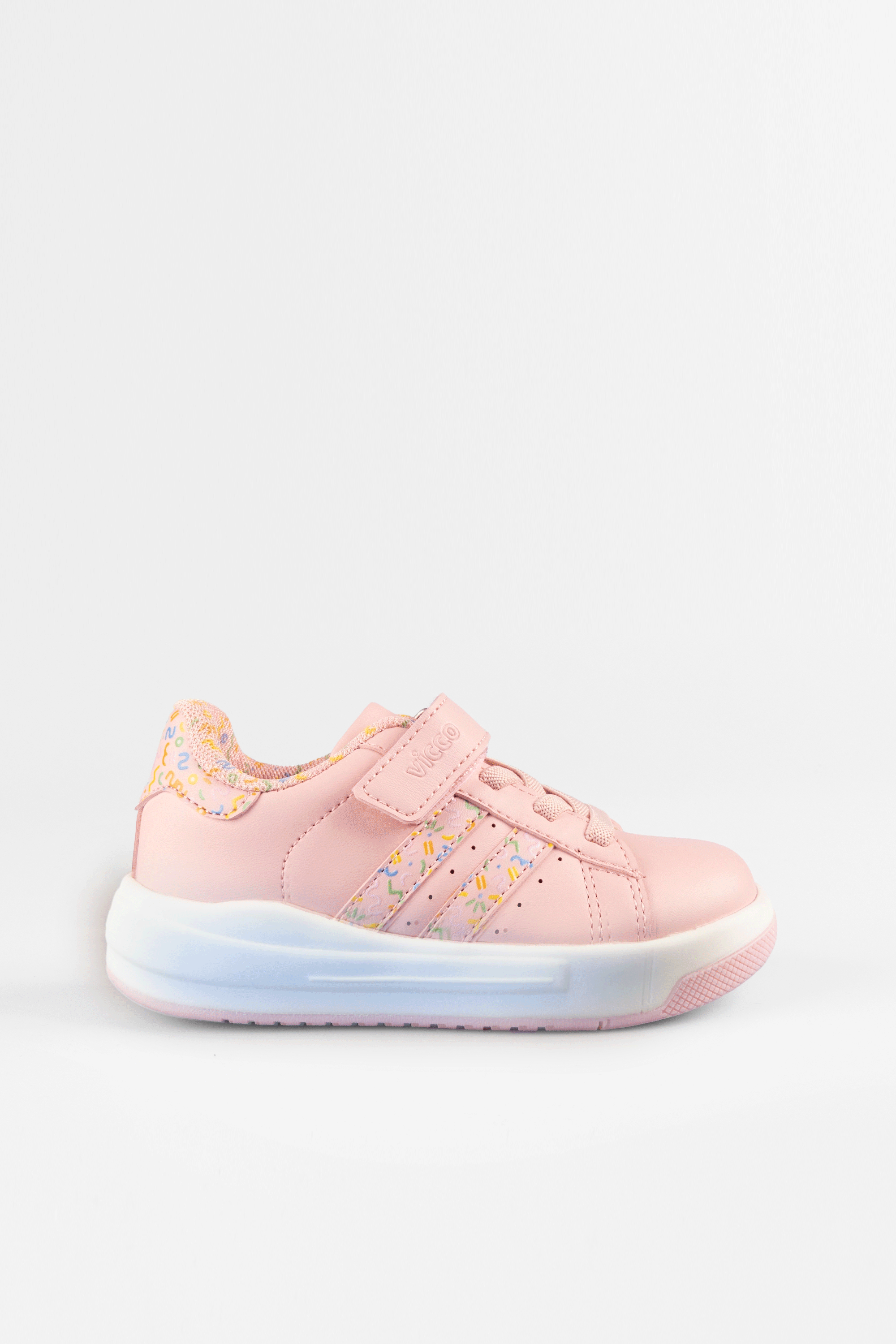 Vicco Pukky Işıklı Kız Bebek Pudra Sneaker
