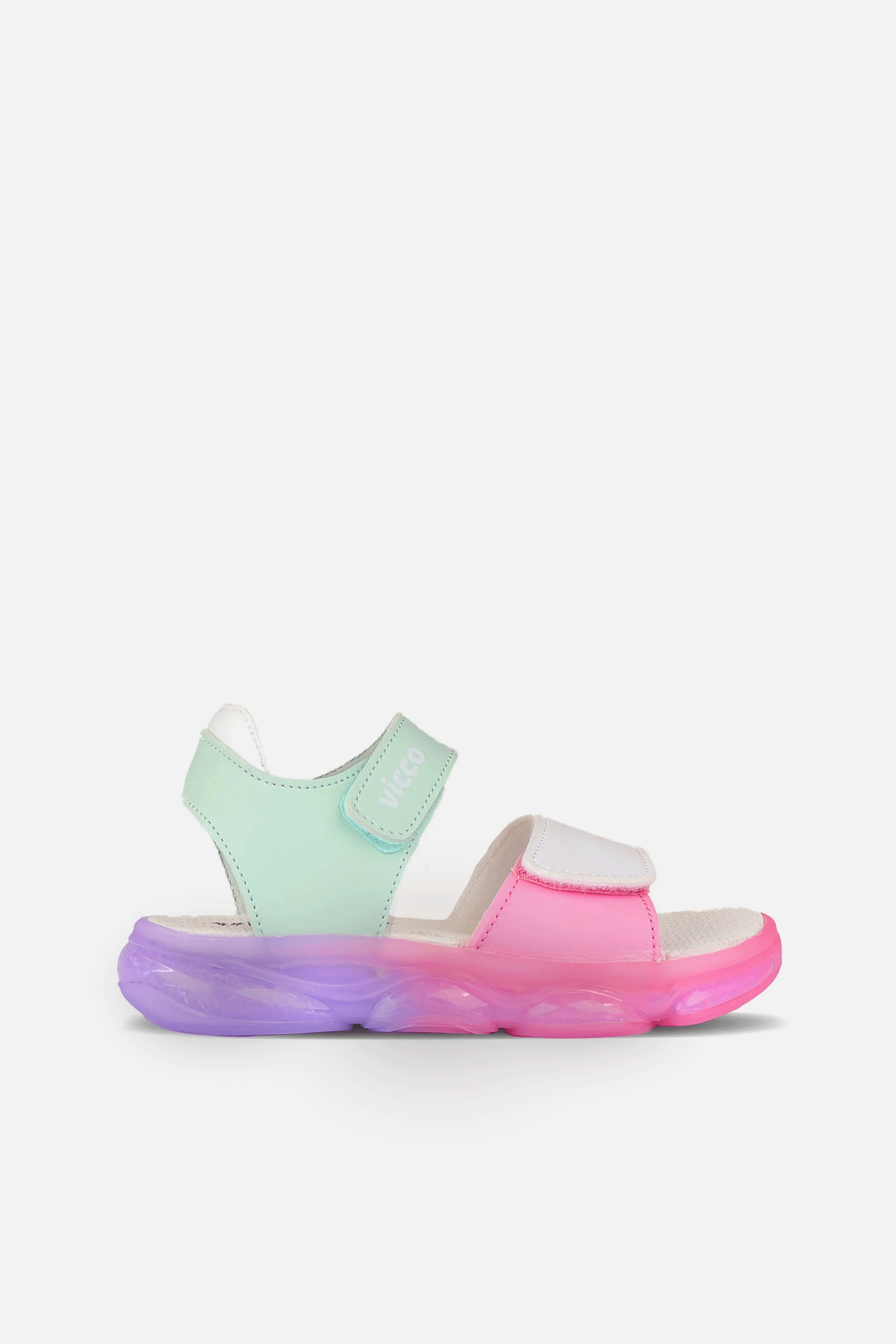 Vicco Laura Işıklı Kız Bebek Mint Yeşil/Beyaz Sandalet