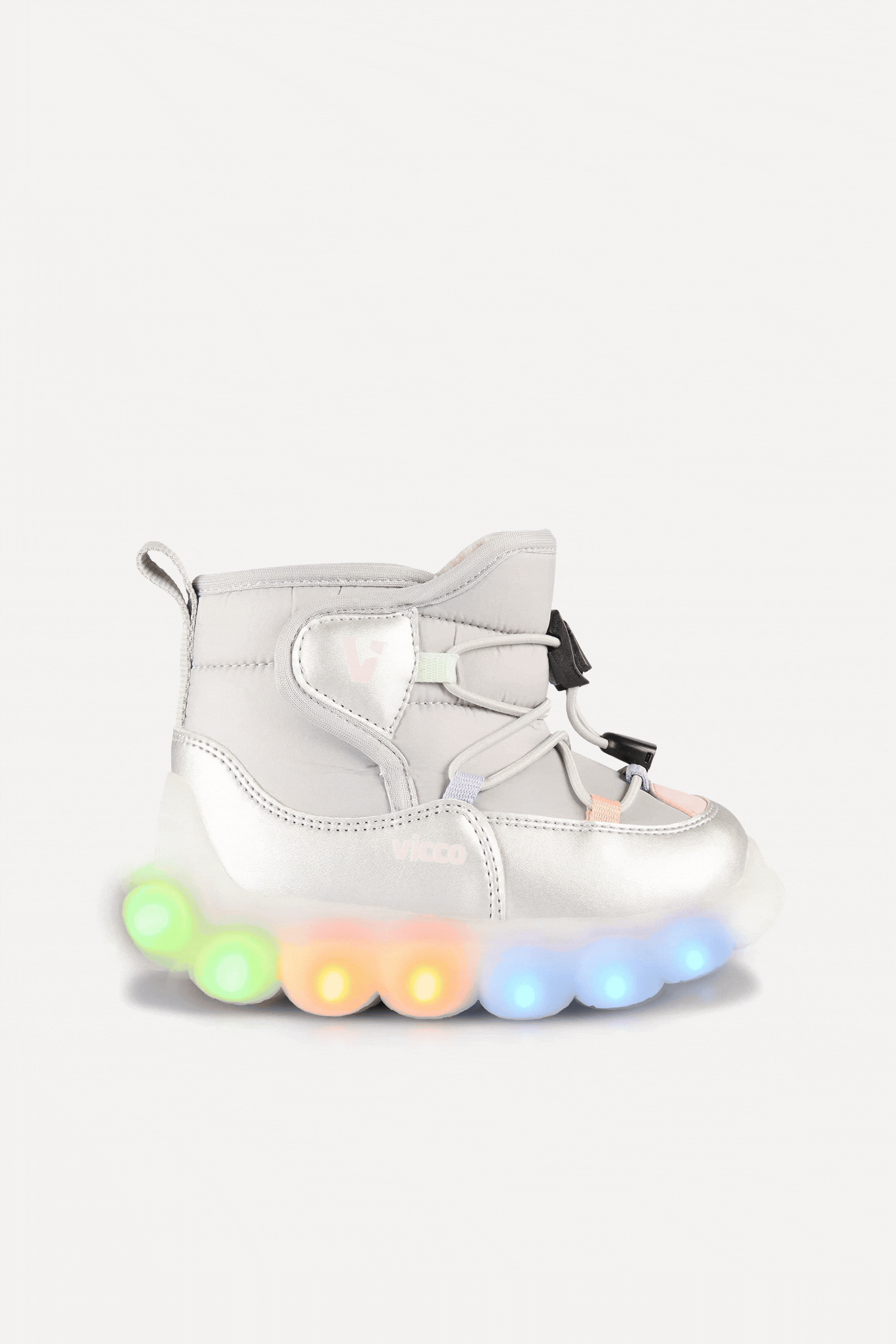 Vicco Tatu Işıklı Kız Bebek Gri Bot 943.B25K.500-18 | Vicco