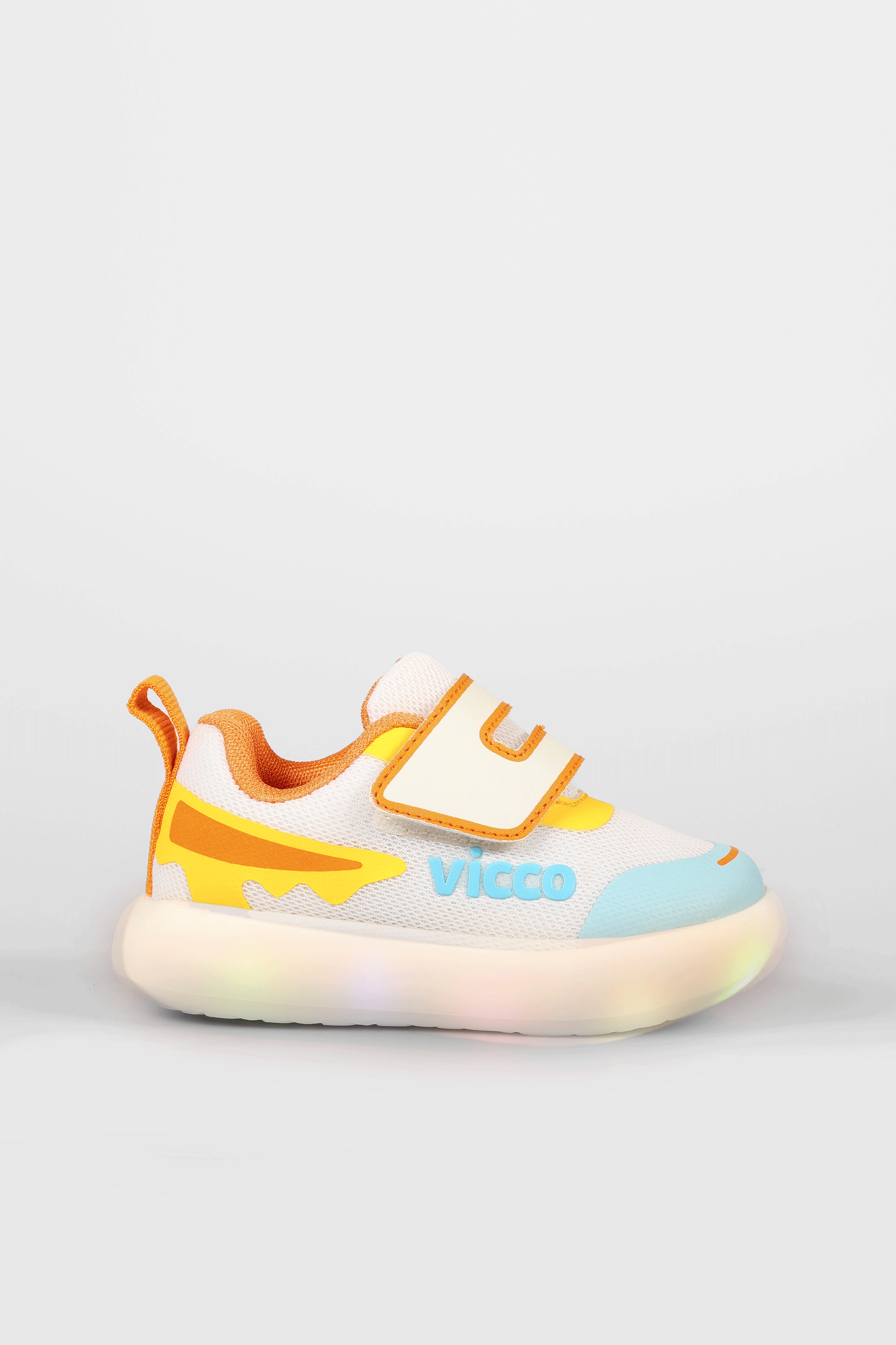 Vicco Melodic Işıklı Erkek Okul Öncesi Beyaz/Mavi Sneaker