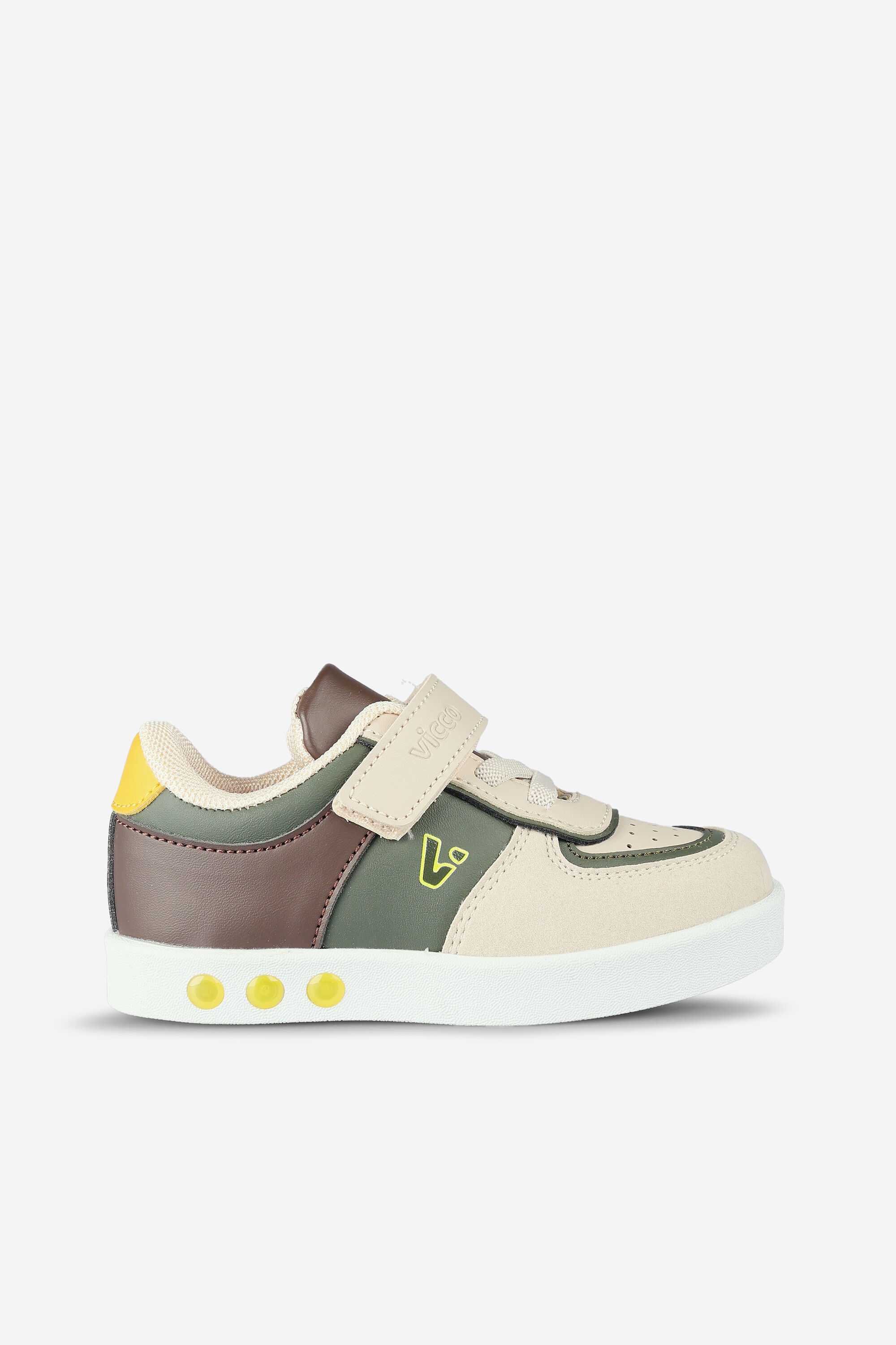 Vicco Sam Işıklı Erkek Bebek Haki Sneaker
