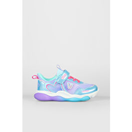 Vicco Heart Işıklı Kız Çocuk Mavi Spor Ayakkabı