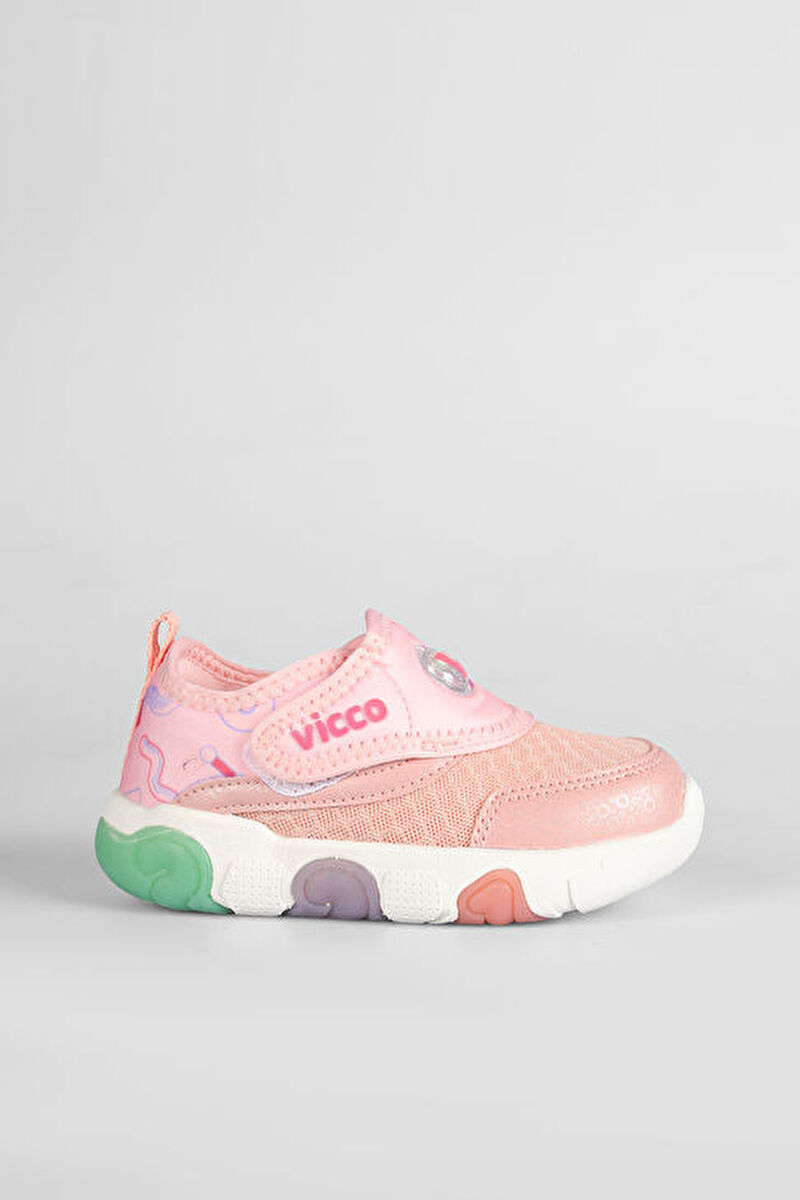 Vicco Sort Işıklı Kız Bebek Pudra Spor Ayakkabı346.B25Y.181-114 | Vicco