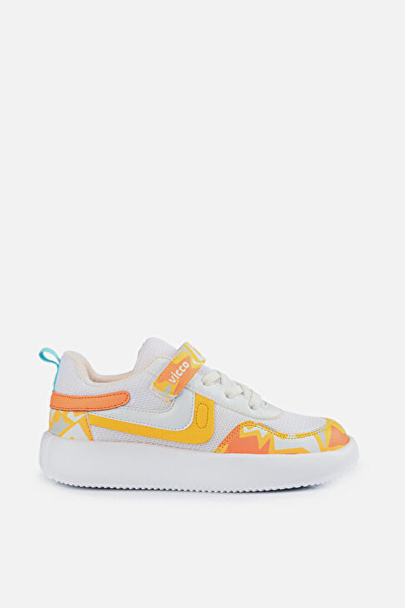 Vicco Napoli Desenli Unisex Okul Öncesi Beyaz Sneaker346.P23Y.171-11 | Vicco