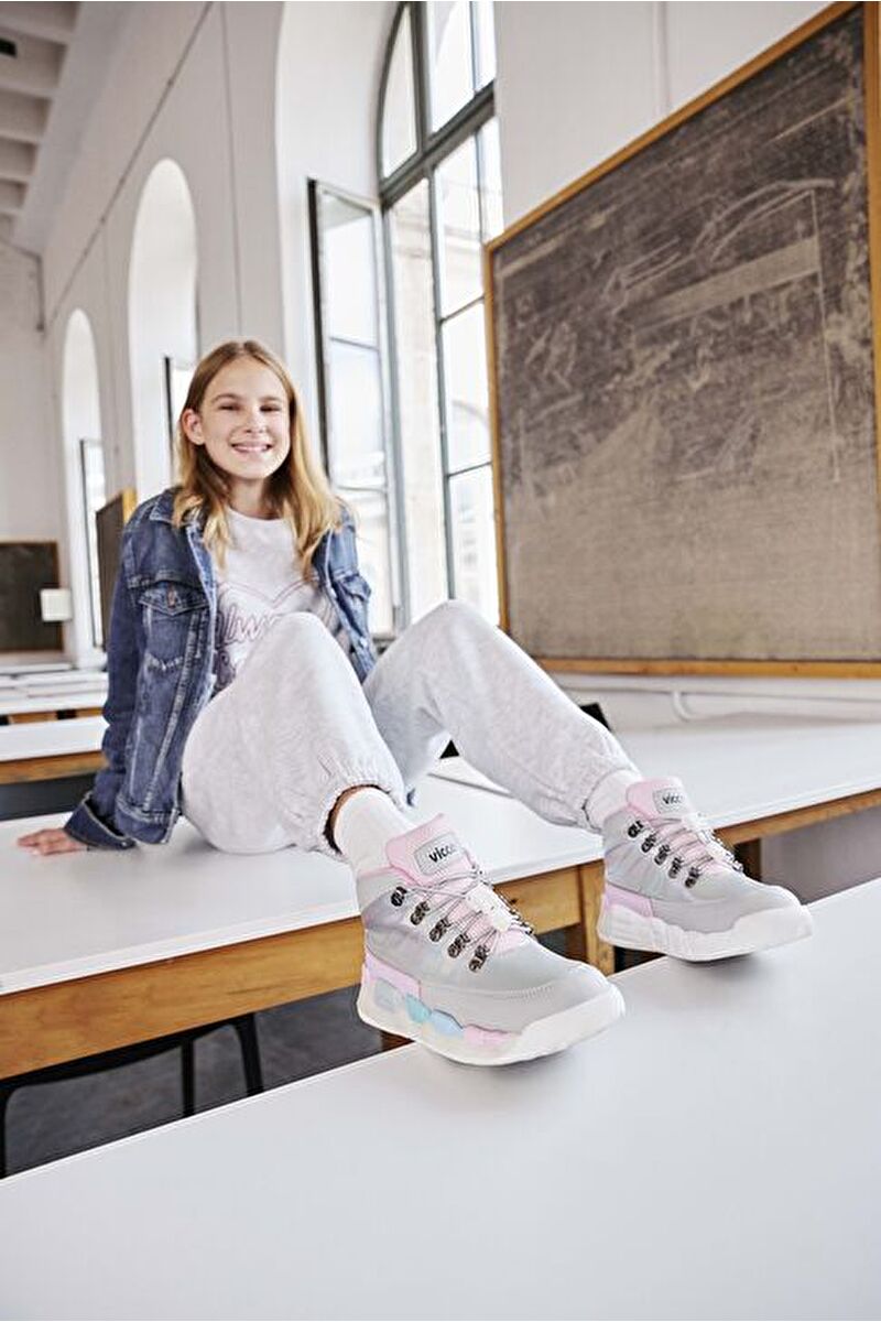 Vicco Ellen Işıklı Kız Çocuk Gri Bot946.F24K.417-18 | Vicco