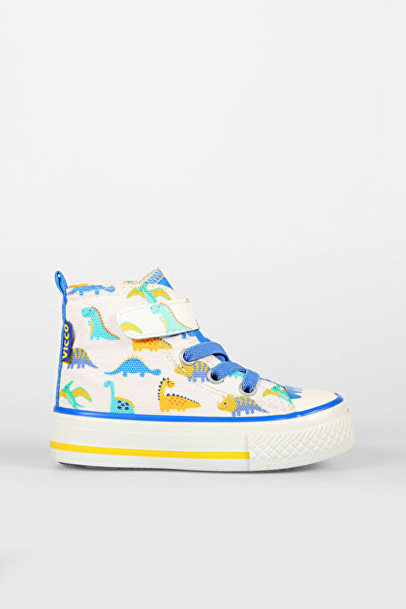 Vicco Ada Desenli Erkek Bebek Beyaz/Saks Mavi Sneaker925.B25Y.226-1105 | Vicco
