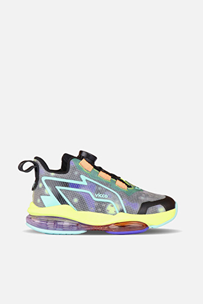 Vicco Unique Havalı Taban Unisex Çocuk Siyah Basketbol Ayakkabısı346.F24Y.119-02 | Vicco