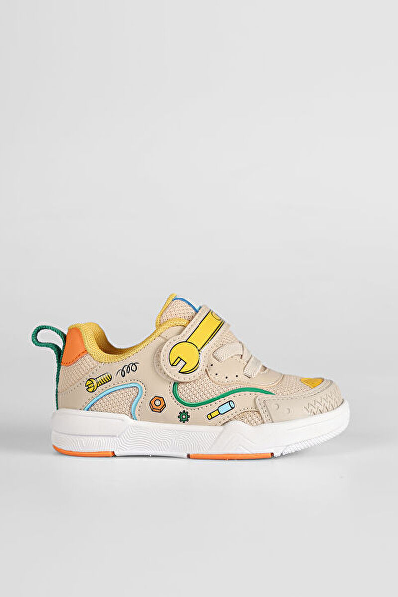 Vicco Repair Baskılı Erkek Bebek Bej Sneaker346.B25K.219-15 | Vicco