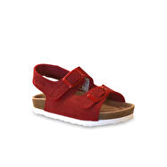 Vicco Last Metalik Unisex Bebek Kırmızı/Kırmızı Sandalet