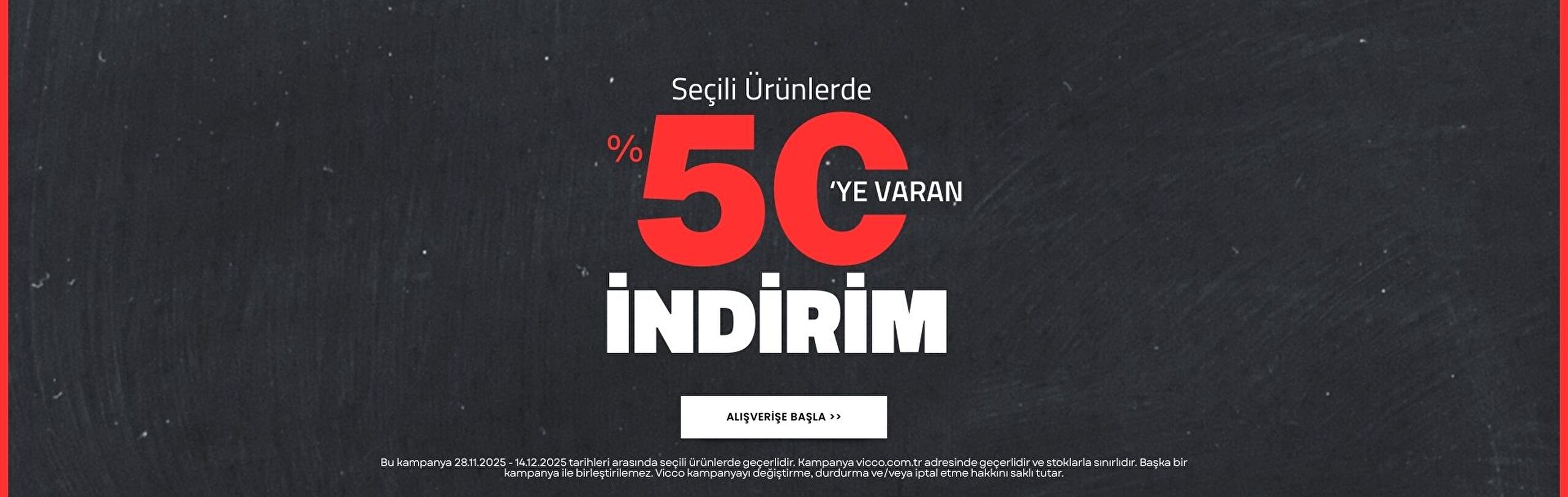Seçili Ürünlerde %50'ye Varan İndirim!