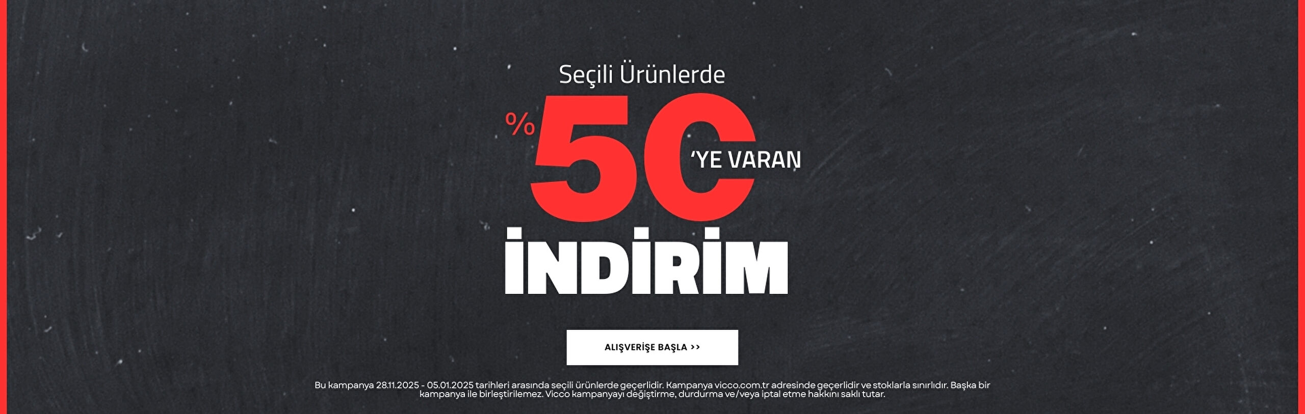 Seçili Ürünlerde %50'ye Varan İndirim!
