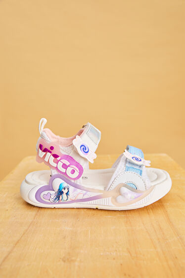Vicco Arial Hafif Kız Bebek Beyaz Sandalet
