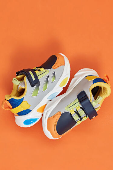 Vicco Lamb Işıklı Erkek Bebek Gri Spor Ayakkabı