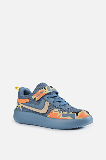 Vicco Napoli Desenli Erkek Çocuk Kot Sneaker