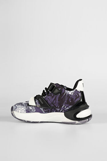 Vicco Universe Baskılı Erkek Çocuk Siyah Sneaker