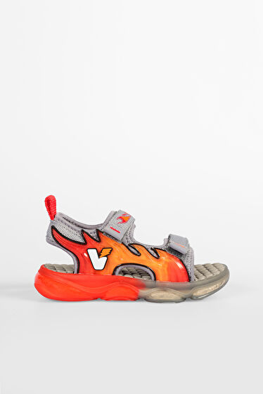 Vicco Jack Işıklı Erkek Bebek Gri Sandalet