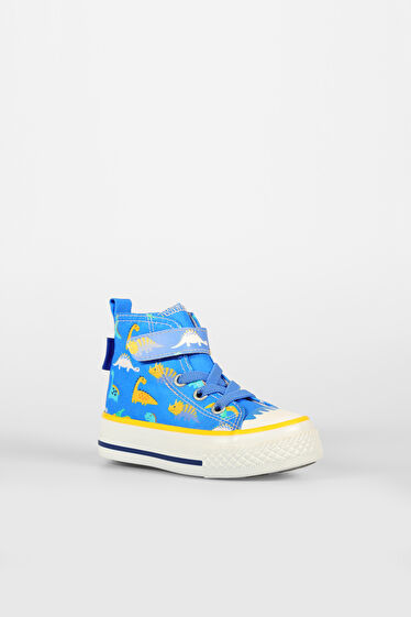 Vicco Ada Desenli Erkek Okul Öncesi Saks Mavi Sneaker