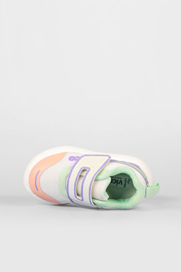 Vicco Melodic Işıklı Kız Okul Öncesi Beyaz/Lila Sneaker