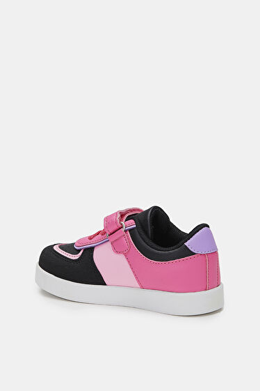 Vicco Sam Işıklı Kız Bebek Siyah/Fuşya Sneaker