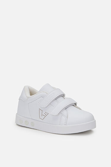 Vicco Oyo Işıklı Unisex Okul Öncesi Beyaz Sneaker