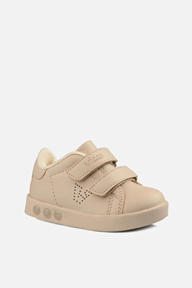 Vicco Oyo Işıklı Unisex İlk Adım Bej Sneaker