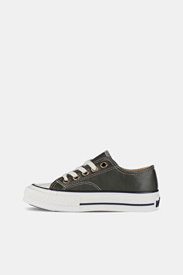 Vicco Navar Basic Unisex Çocuk Haki Sneaker