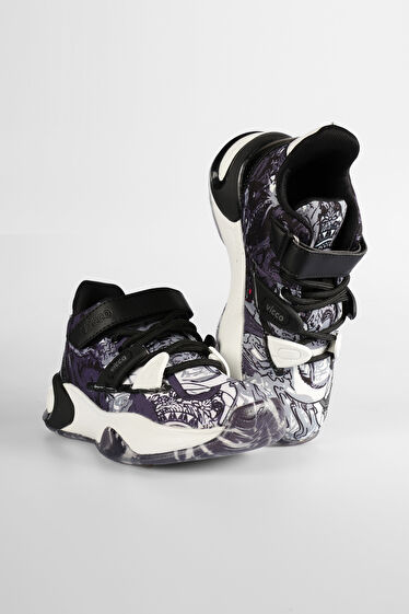 Vicco Universe Baskılı Erkek Çocuk Siyah Sneaker