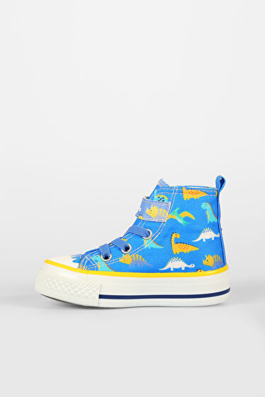 Vicco Ada Desenli Erkek Okul Öncesi Saks Mavi Sneaker