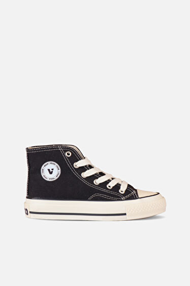 Vicco Star Basic Unisex Çocuk Siyah Sneaker