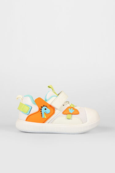 Vicco Snoop Baskılı Erkek Bebek Beyaz Günlük Ayakkabı