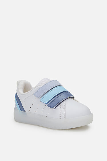 Vicco Sun Işıklı Erkek Okul Öncesi Beyaz/Mavi Sneaker