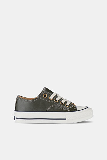 Vicco Navar Basic Unisex Çocuk Haki Sneaker