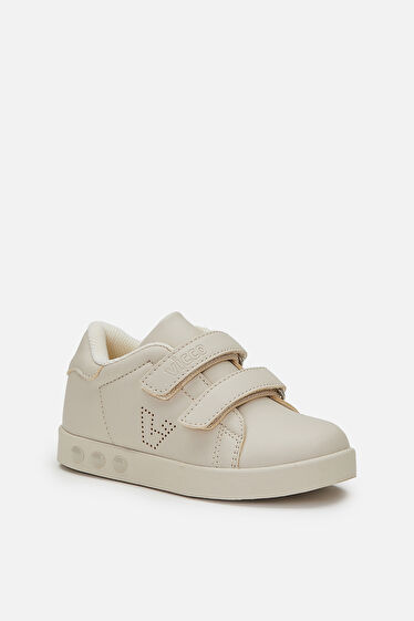 Vicco Oyo Işıklı Unisex Bebek Bej Sneaker