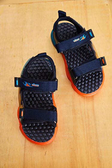 Vicco Jack Işıklı Erkek Bebek Lacivert Sandalet