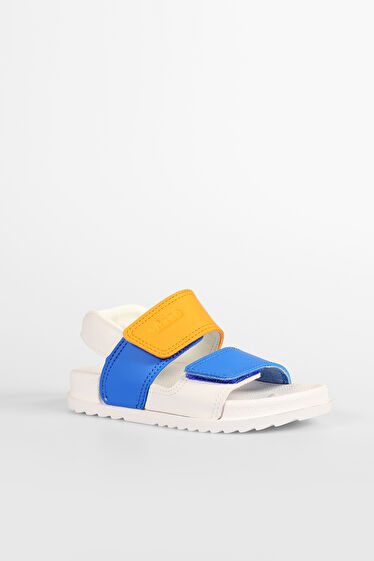 Vicco Krixi Hafif Erkek Bebek Beyaz/Saks Mavi Sandalet