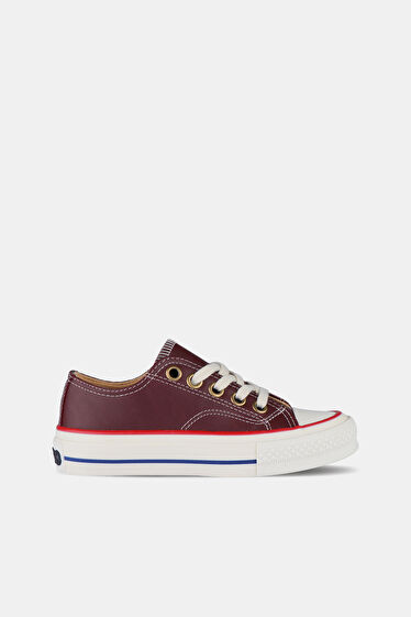 Vicco Navar Basic Unisex Çocuk Bordo Sneaker