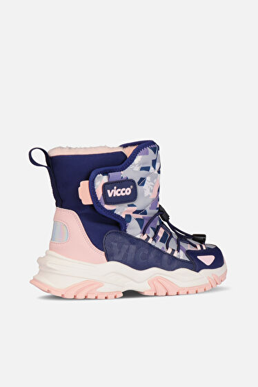 Vicco Alesta Kürklü Kız Okul Öncesi Lacivert Outdoor Bot