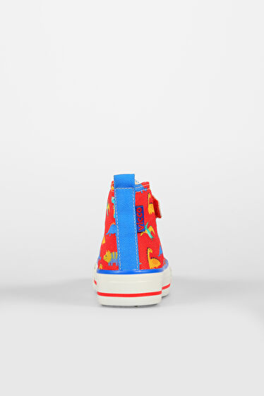 Vicco Ada Desenli Unisex Bebek Kırmızı Sneaker