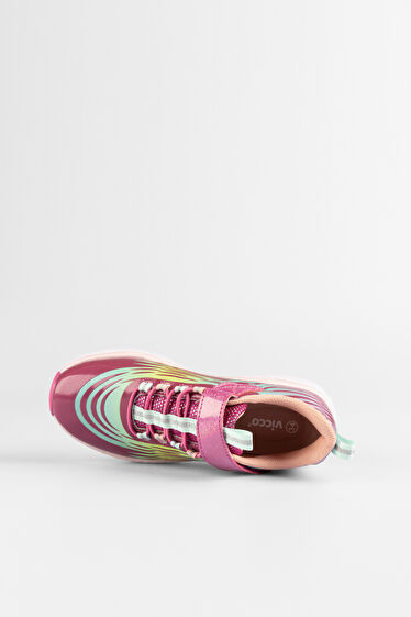 Vicco Maggie Işıklı Kız Okul Öncesi Fuşya Sneaker