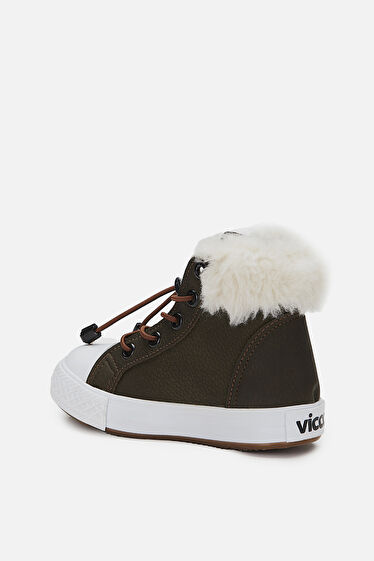 Vicco Kuga Kürklü Unisex Çocuk Haki Bot