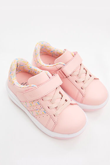 Vicco Pukky Işıklı Kız Bebek Pudra Sneaker