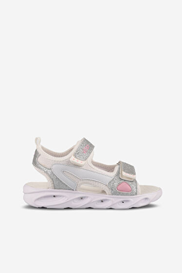 Vicco Roy Işıklı Kız Çocuk Beyaz Sandalet