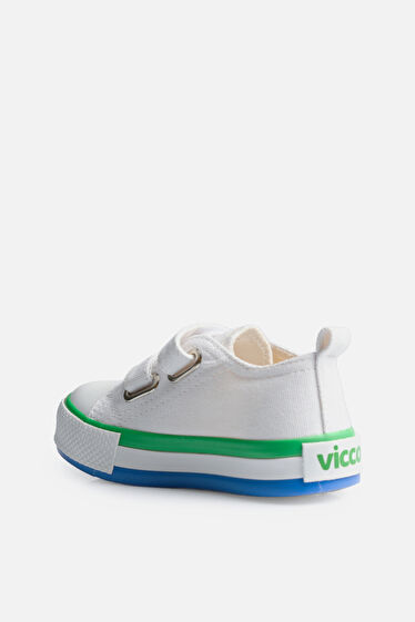 Vicco Pacho Basic Unisex Okul Öncesi Beyaz/Yeşil Spor Ayakkabı