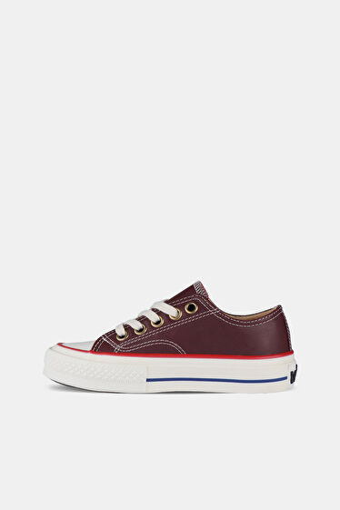 Vicco Navar Basic Unisex Çocuk Bordo Sneaker