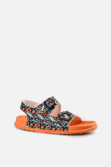 Vicco Miyu II Baskılı Erkek Çocuk Orange Sandalet